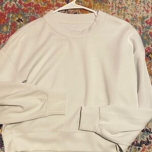 lululemon athletica Womens softstreme Off-White Crewneck Pullover